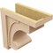 Ekena Millwork 10"W x 20"D x 20"H Classic Alma Rough Cedar Woodgrain TimberThane Corbel, Primed Tan CORUR10X20X20ALMRCPR - alternate 4
